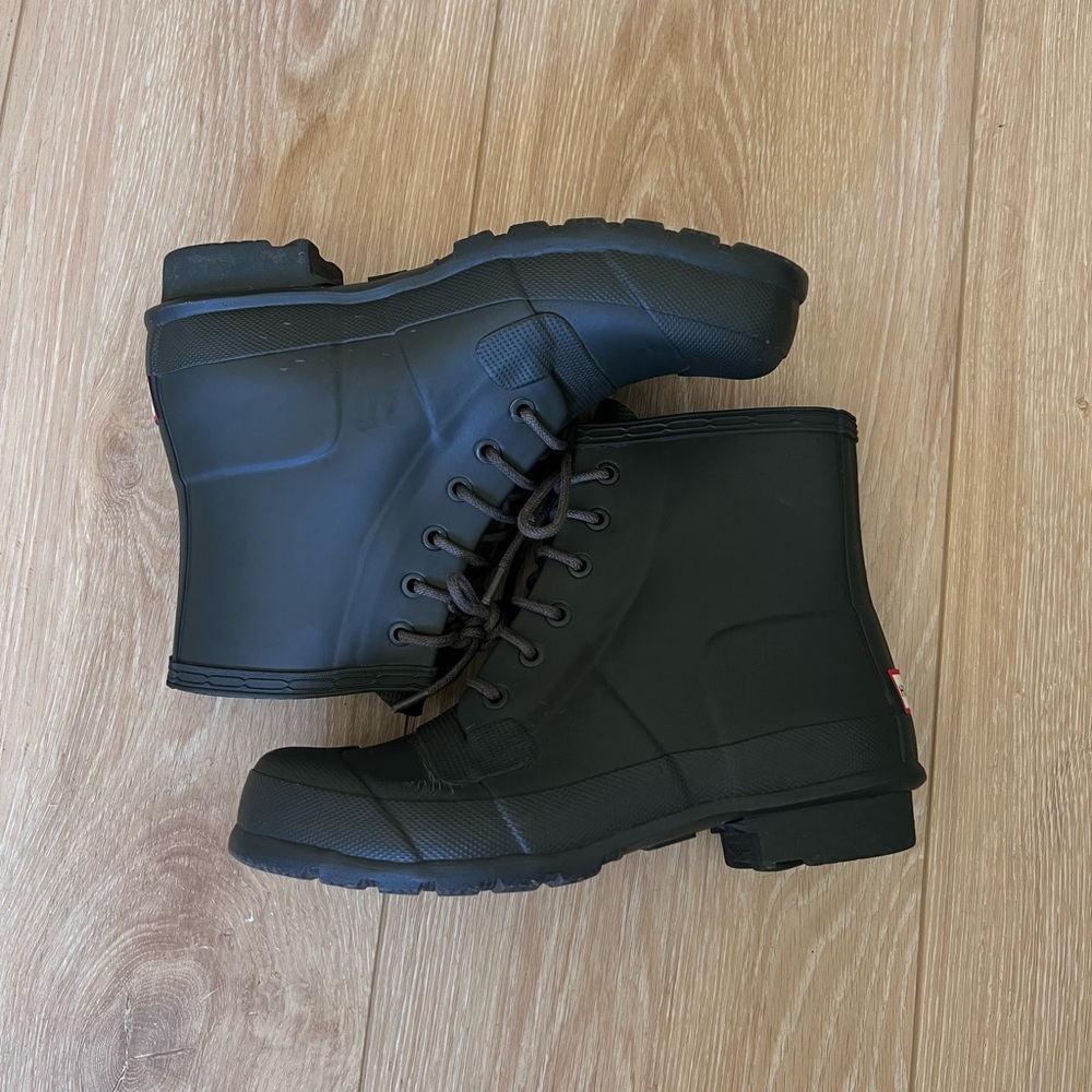 Hunter Original Lace Up Boot - Olive